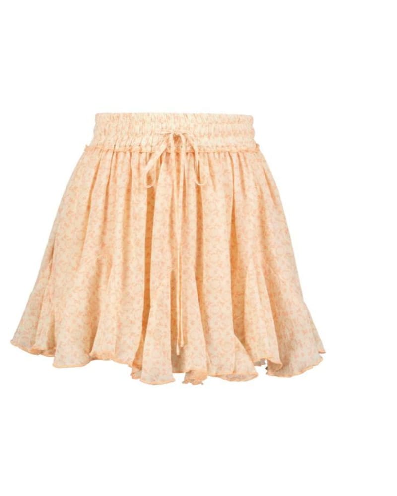 Front of a model wearing a size L Women'S Summer Flare Skirt in Breeze in Breeze by bishop + young. | dia_product_style_image_id:346343